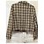 & Other Stories Tweed-Kurzjacke mit Karomuster Braun Schwarz Beige - Ansicht 2