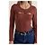 Balzac Paris Amanda Rippstrick Top - Terracotta Braun - Ansicht 3