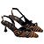 Autre Marque TFP Zebra-Print Slingback-Pumps Braun Schwarz Leopardenprint