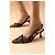 Autre Marque TFP Zebra-Print Slingback-Pumps Braun Schwarz Leopardenprint - Ansicht 3