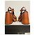 Sandales à talon bloc et plateforme Dsquared2 en cuir cognac - vue 8