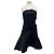 Autre Marque BITE Trägerloses schwarzes Wollkleid