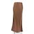 Falda de seda marrón Saint Laurent Castaño