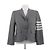 Thom Browne Kurzer Wollblazer Grau
