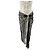 Emanuel Ungaro Falda de encaje negro con strass