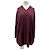 Autre Marque BITE Wollpullover in Bordeaux mit V-Ausschnitt
