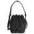 Alaïa Borsa in pelle di agnello scamosciata nera con occhielli Nero