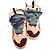 Sneakers Lanvin in pelle e camoscio Nero Bianco Blu chiaro