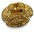 Spilla Chanel Vintage 1995 Coco Mark Flower D'oro - vista 2