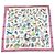 Hermès HERMES Carre Double Face 90 Silk Scarf Multicolore