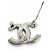 Spilla Chanel in strass argento - vista 5