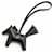 Hermès HERMES Rodeo Charm PM Agneau Milo So Black Adorno para bolso Negro  - vista 4