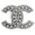 Spilla Chanel Coco Mark con strass Argento
