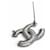 Spilla Chanel Coco Mark con strass Argento - vista 4
