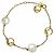 Bracciale Gold Charm di Fendi con strass D'oro