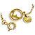 Bracciale Gold Charm di Fendi con strass D'oro - vista 5