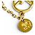 Bracciale Gold Charm di Fendi con strass D'oro - vista 6