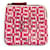 Hermès HERMES Carre Pocket Pink Veau Swift Round Zip Mini Pouch Rose  - vue 1