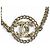 Bracciale Charm Chanel in Oro con Strass D'oro - vista 5