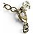 Bracciale Charm Chanel in Oro con Strass D'oro - vista 8