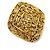 Spilla Chanel Vintage Coco Mark Arabesque D'oro
