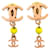 Orecchini a clip Chanel Coco Mark 03S Rosa Giallo