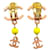 Orecchini a clip Chanel Coco Mark 03S Rosa Giallo - vista 2