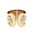 Anello a fascia 2C LM in oro giallo 18K Cartier - vista 2