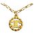 Collana Choker Rotonda Chanel Coco Mark 3438 D'oro - vista 2