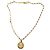 Collana Choker Rotonda Chanel Coco Mark 3438 D'oro - vista 4