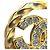 Collana Choker Rotonda Chanel Coco Mark 3438 D'oro - vista 8