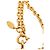 Collana con pendente CC trapuntato placcato oro Chanel Gold Gold D'oro - vista 5