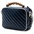 Borsa Gucci Blue Small GG Marmont Matelasse Diagonal Leather Torchon Bamboo Blu navy - vista 2