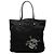 Prada Black Tessuto Skull Tote Schwarz