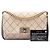Chanel Beige CC Stitched Camoscio e Pelle di Vitello Single Flap - vista 7