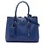 Borsa Tote Convertible Prada Blue Saffiano Soft Shopping