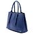 Borsa Tote Convertible Prada Blue Saffiano Soft Shopping - vista 2
