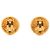 Orecchini Chanel Gold CC placcati oro a clip D'oro - vista 2