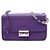 Borsa a tracolla Prada Purple Saffiano Sound Lock Porpora