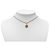 Collana con pendente rotondo in cristallo placcato oro Chanel Gold D'oro - vista 6