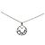 Collana con pendente a cuore con logo in ottone argentato Dior Argento