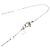 Collana con pendente a cuore con logo in ottone argentato Dior Argento - vista 3