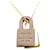 Collier pendentif O Kelly en cuir Swift plaqué or Hermès Gold Doré  - vue 3