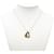 Collier pendentif O Kelly en cuir Swift plaqué or Hermès Gold Doré  - vue 6