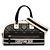 Cannage Dior Vibe Bowling Bag aus schwarzem Leder, Größe Medium