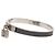 Bracciale rigido Kelly Cadena in Epsom grigio e palladiumo Hermès Marrone Grigio antracite - vista 2