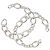 Spilla a catena traforata in ottone CC argento Chanel - vista 2