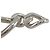 Spilla a catena traforata in ottone CC argento Chanel - vista 6