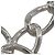 Spilla a catena traforata in ottone CC argento Chanel - vista 7