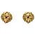 Orecchini Chanel Gold CC placcati oro tondi con clip D'oro - vista 2